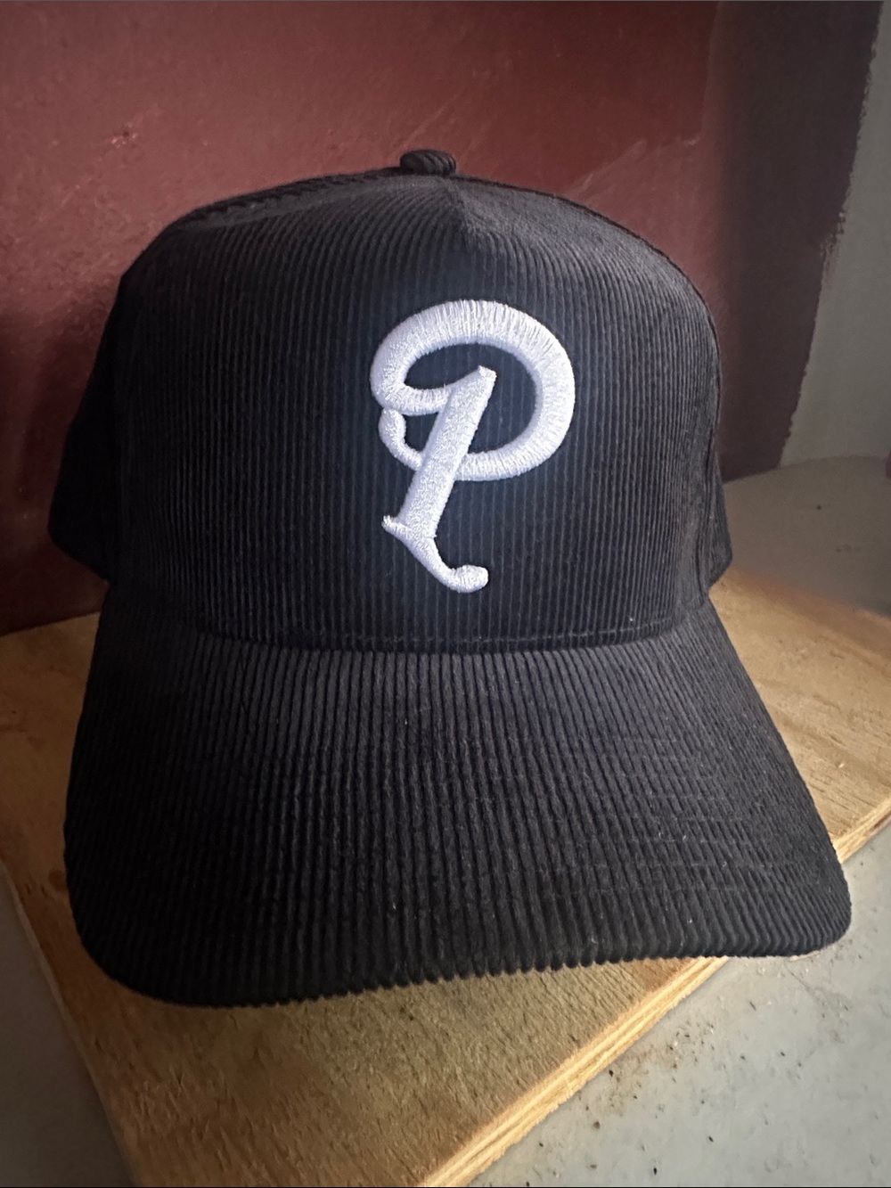 Sneaker Politics black Corduroy retro baseball snapback hat brand new no tags